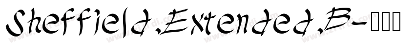 Sheffield Extended B字体转换